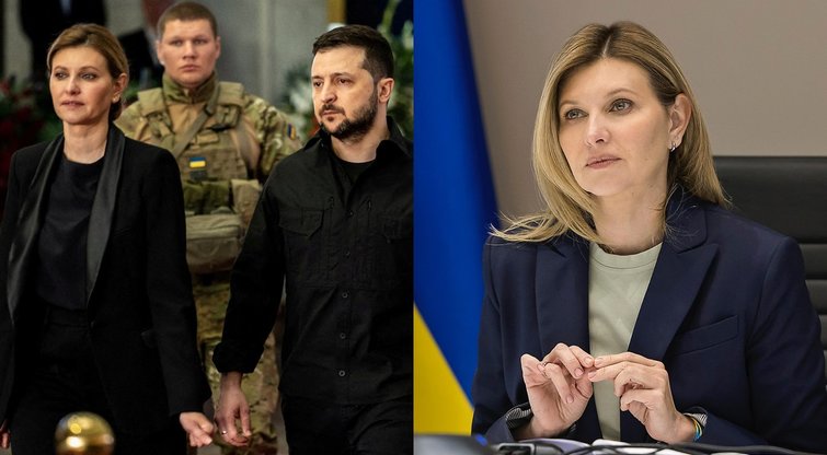 Olena Zelenska Ukrainos televizijai: „Niekas iš manęs neatims mano vyro – net ir karas“